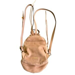 Rebecca Minkoff Convertible Mini Julian Leather Backpack Camel